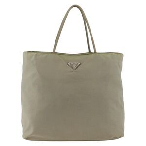 Prada Vintage Tote Tessuto Beige Nylon Tote Bag Bag